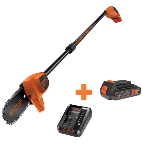 Кусторез Black&Decker высоторез, 18V,2Ah, штанга 150-244 см, длинна шины 20 см (GPC1820L20) – BLACK&DECKER (вид 4)