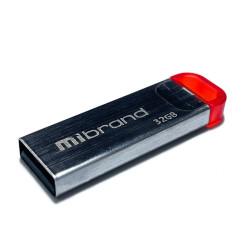 USB флеш накопичувач Mibrand 32GB Falcon Silver-Red USB 2.0 (MI2.0/FA32U7R)