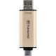 USB флеш накопичувач Transcend 512GB JetFlash 930C Gold-Black USB 3.2/Type-C (TS512GJF930C)