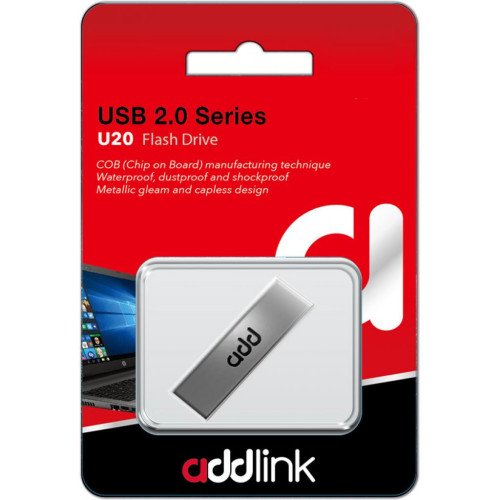 USB флеш накопитель AddLink 64GB U20 Titanium USB 2.0 (ad64GBU20T2) – AddLink (вид 2)