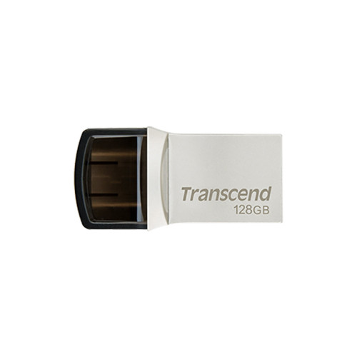 USB флеш накопичувач Transcend 128GB JetFlash 890 Silver USB 3.1/Type-C (TS128GJF890S) – TRANSCEND