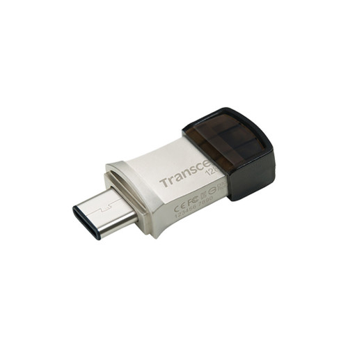 USB флеш накопичувач Transcend 128GB JetFlash 890 Silver USB 3.1/Type-C (TS128GJF890S) – TRANSCEND (вид 1)