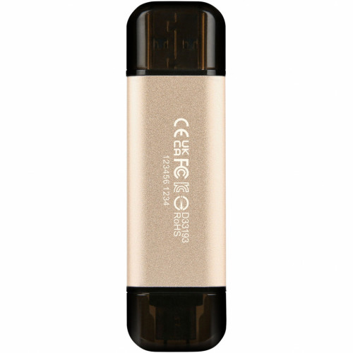 USB флеш накопичувач Transcend 256GB JetFlash 930 Gold-Black USB 3.2/Type-C (TS256GJF930C) – TRANSCEND (вид 1)