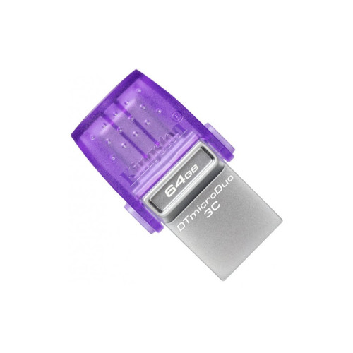 USB флеш накопичувач Kingston 64GB DataTraveler microDuo 3C USB 3.2/Type C (DTDUO3CG3/64GB) – KINGSTON