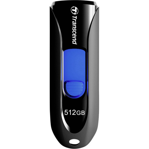 USB флеш накопичувач Transcend 512GB JetFlash 790 Black USB 3.1 (TS512GJF790K) – TRANSCEND (вид 1)