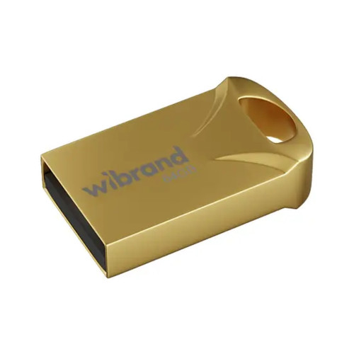 USB флеш накопитель Wibrand 64GB Hawk Gold USB 2.0 (WI2.0/HA64M1G) – Wibrand