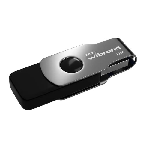USB флеш накопичувач Wibrand 128GB Lizard Black USB 3.2 Gen 1 (USB 3.0) (WI3.2/LI128P9B) – Wibrand (вид 1)