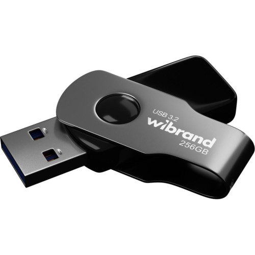 USB флеш накопичувач Wibrand 256GB Lizard Black USB 3.2 (WI3.2/LI256P9B) – Wibrand (вид 1)