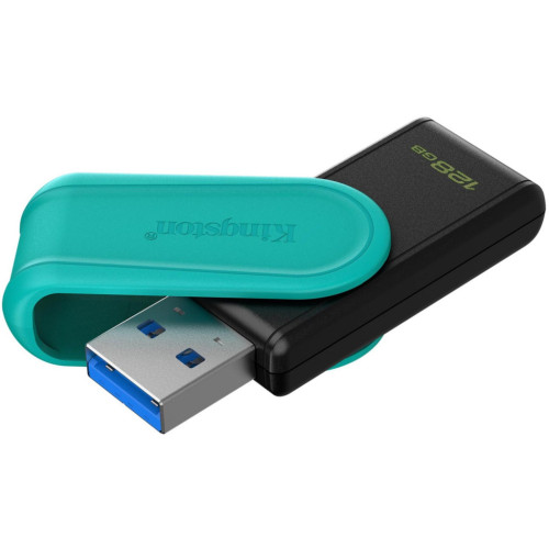 USB флеш накопичувач Kingston 128GB DataTraveler Exodia S Black/Turquoise USB 3.2 (DTXS/128GB) – KINGSTON (вид 1)