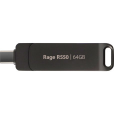 USB флеш накопитель Patriot 64GB Rage R550 Matte Black USB/Type-C 3.2 (PE64GR550DSAD)