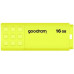 USB флеш накопитель Goodram 16GB UME2 Yellow USB 2.0 (UME2-0160Y0R11) – GOODRAM