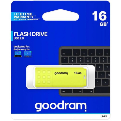 USB флеш накопитель Goodram 16GB UME2 Yellow USB 2.0 (UME2-0160Y0R11) – GOODRAM (вид 2)