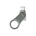 USB флеш накопитель Silicon Power 128 GB DriveMobile C80 USB 3.1 + Type-C Silver (SP128GBUC3C80V1S) – SILICON POWER (вид 1)
