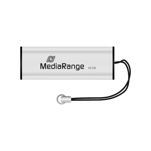 USB флеш накопичувач Mediarange 64GB Black/Silver USB 3.0 (MR917) – MediaRange