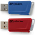 USB флеш накопитель Verbatim 2x32GB Store 'n' Click Red/Blue USB 3.2 (49308) – Verbatim