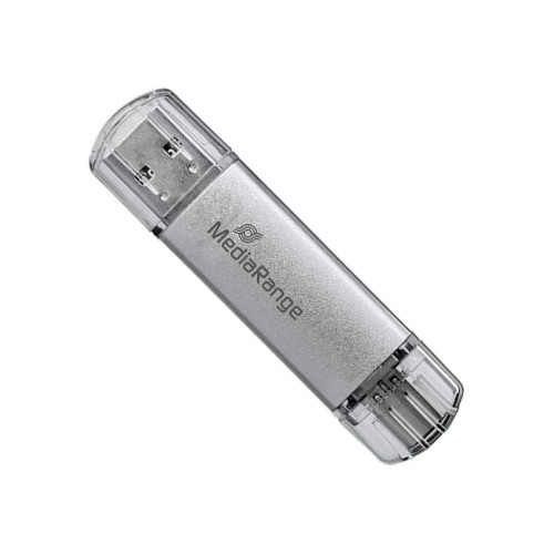 USB флеш накопичувач Mediarange 128GB Silver USB 3.0 / Type-C (MR938) – MediaRange