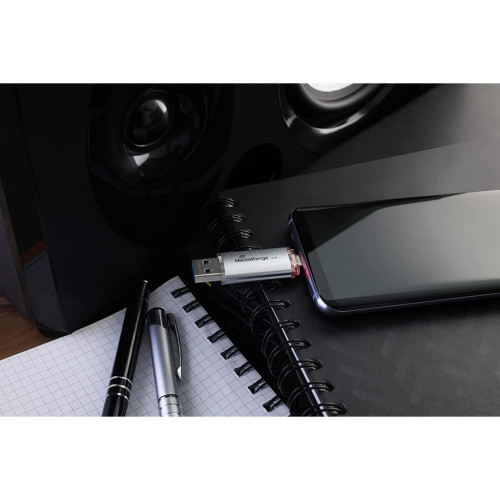 USB флеш накопичувач Mediarange 128GB Silver USB 3.0 / Type-C (MR938) – MediaRange (вид 2)