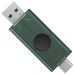 USB флеш накопичувач Kingston 128GB DataTraveler Duo USB 3.2 / Type-C Black/Green (DTDEG2/128GB) – KINGSTON (вид 1)
