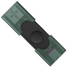 USB флеш накопитель Kingston 256GB DataTraveler Duo USB 3.2 / Type-C Black/Green (DTDEG2/256GB)