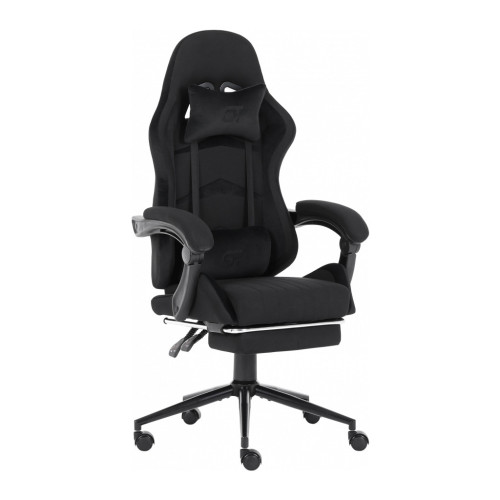 Кресло игровое GT Racer X-2324 Black Suede (X-2324 Fabric Black Suede) – GT Racer