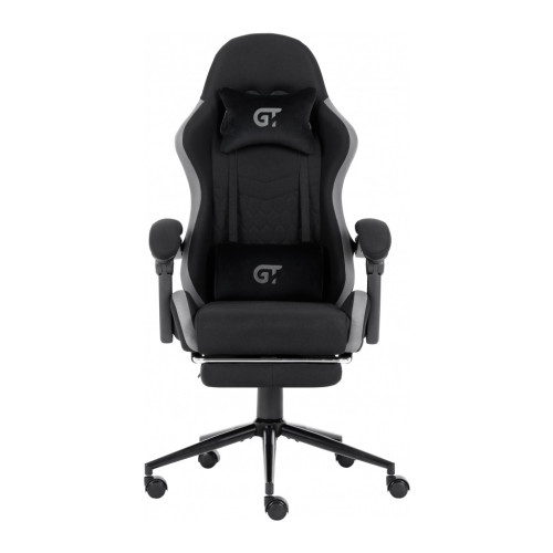 Крісло ігрове GT Racer X-2324 Black/Gray (X-2324 Fabric Black/Gray) – GT Racer (вид 1)