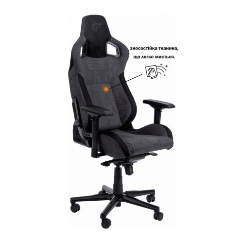 Кресло игровое GT Racer X-8005 Dark Gray/Black Suede – GT Racer