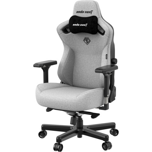 Крісло ігрове Anda Seat Kaiser 3 Fabric Size XL Grey (AD12YDC-XL-01-G-PV/F) – Anda Seat (вид 1)