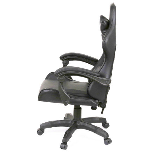 Кресло игровое Аклас Озорник ANF подростковый Черный (PU-черный) (00160337) – АКЛАС (вид 2)