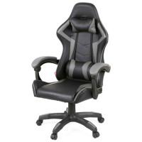 Кресло игровое Аклас Бешкет ANF подростковый Черный (PU-черный/серый) (00160338)