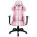 Кресло игровое Аклас Стрек Light ANF Розовый (PU-розовый/белый) (00160345) – АКЛАС (вид 1)