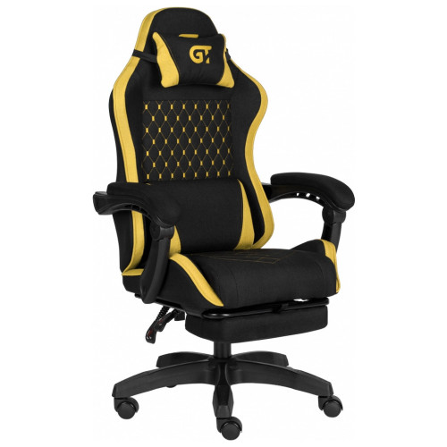 Крісло ігрове GT Racer X-2339 Black/Yellow (X-2339 Fabric Black/Yellow) – GT Racer (вид 1)
