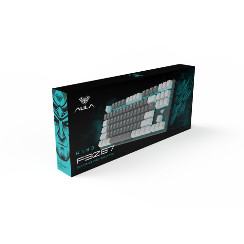 Клавіатура Aula F3287 Keycap KRGD Blue USB UA White/Grey (6948391240688) – Aula (вид 3)