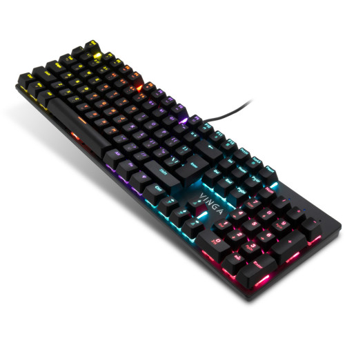 Клавіатура Vinga KBGM-101 LED Red Switch USB Black (KBGM-101 Black) – Vinga (вид 1)