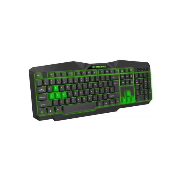 Клавіатура Esperanza EGK201 Green USB LED (EGK201GUA)