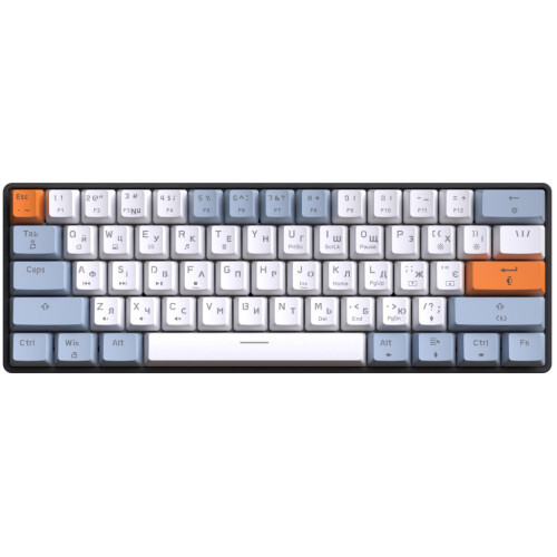 Клавіатура GamePro MK130R Hot-Swap Red Swich RGB USB UA Black (MK130R) – GamePro (вид 1)