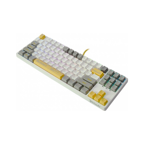Клавіатура A4Tech Bloody S87 RGB BLMS TKL USB Energy White (4711421993708) – A4tech (вид 1)