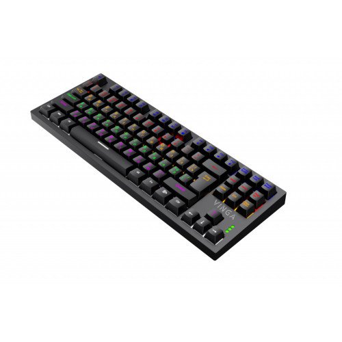 Клавіатура Vinga KBGM-110 87 key LED Blue Switch USB Black (KBGM-110 Black) – Vinga