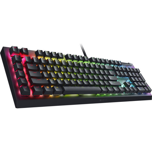 Клавіатура Razer BlackWidow V4 X Green Switch USB RU Black (RZ03-04700800-R3R1) – Razer (вид 1)