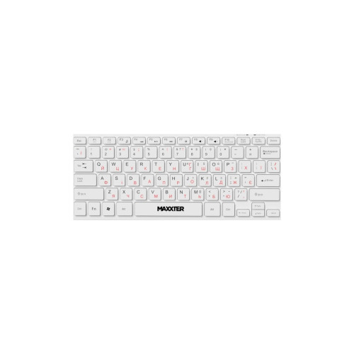 Клавиатура Maxxter KBM-C01W-UA USB UA White (KBM-C01W-UA) – Maxxter