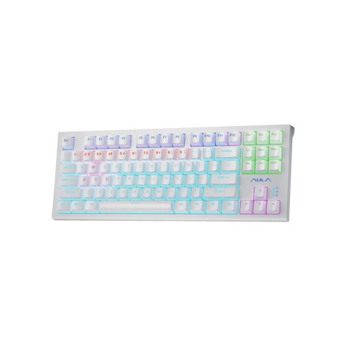 Клавиатура Aula F3032 White keycaps plus 21 Yellow keys KRGD Brown USB UA White (6948391201757) – Aula (вид 1)