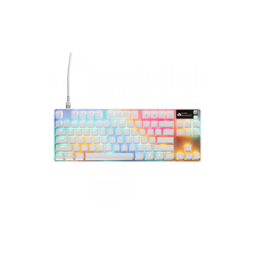 Клавиатура SteelSeries Apex Pro TKL Gen 3 HyperMagnetic OmniPoint 3.0 OLED USB UA White (64898) – SteelSeries