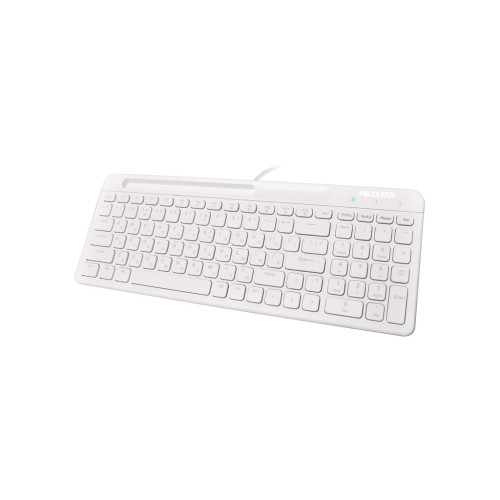 Клавіатура Maxxter KB-01W-UA USB White (KB-01W-UA) – Maxxter (вид 1)