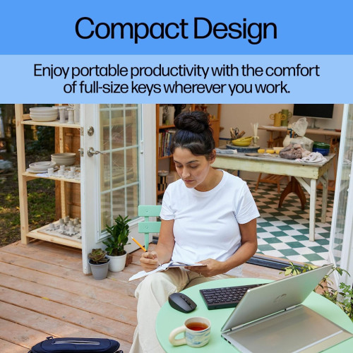 Клавіатура HP 350 Compact Multi-Device Bluetooth UA Black (692S8AA) – HP (вид 2)