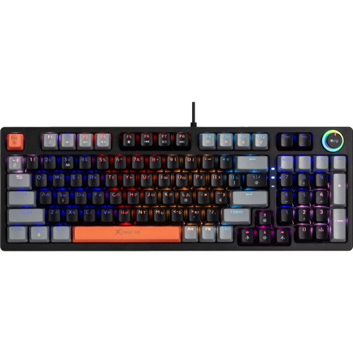 Клавиатура Xtrike ME GK-987 RGB Mechanical USB UA Black/Grey (GK-987GGRUA) – Xtrike ME