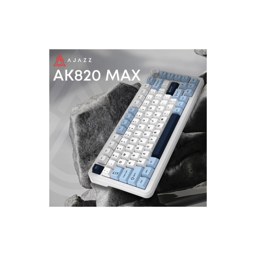 Клавіатура Ajazz AK820 MAX PLUS Daydream Switch RGB Wireless/Bluetooth/USB White (AK820MAX-DD-BWD) – Ajazz (вид 2)