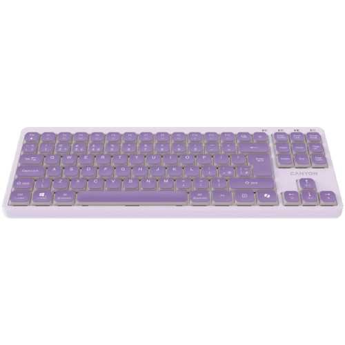 Клавіатура Canyon OnType 10 TKL Mechanical Silent Low-profile USB UA Violet (CNS-HKB10V) – CANYON (вид 1)