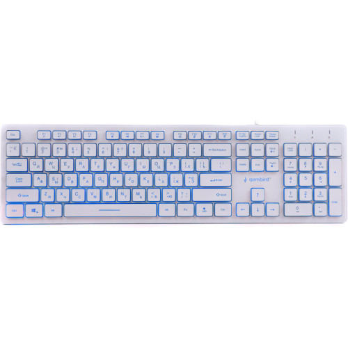 Клавіатура Gembird KB-UML3-01-W-UA USB White (KB-UML3-01-W-UA) – Gembird