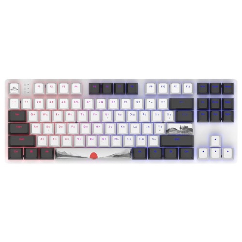 Клавіатура Dark Project One 87 Fuji ABS RGB Mech G3ms Sapphire USB Black/White (DPO87_GSH_Fuji_ANSI_UA) – Dark Project
