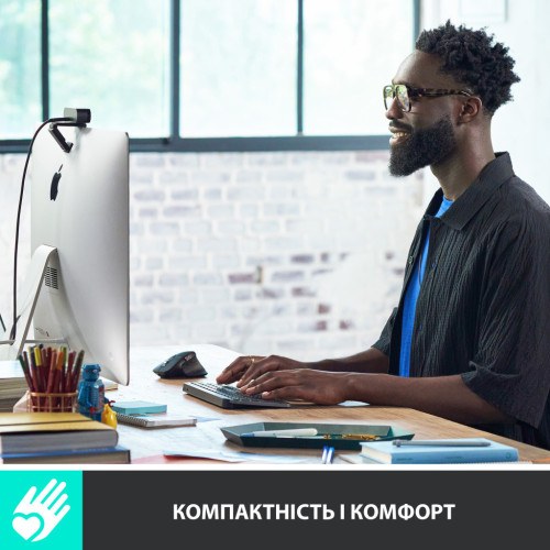 Клавиатура Logitech MX Keys Mini Wireless Illuminated UA Pale Grey (920-010499) – Logitech (вид 2)