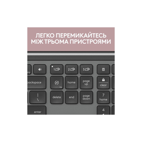 Клавиатура Logitech K950 Bluetooth/Wireless UA Graphite (920-012465) – Logitech (вид 2)